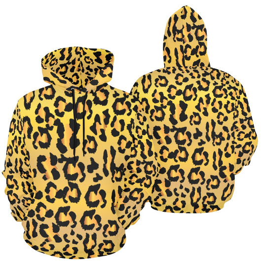 Leopard Camouflage V3 Men's All Over Print Hoodie (USA Size) (Model H13)