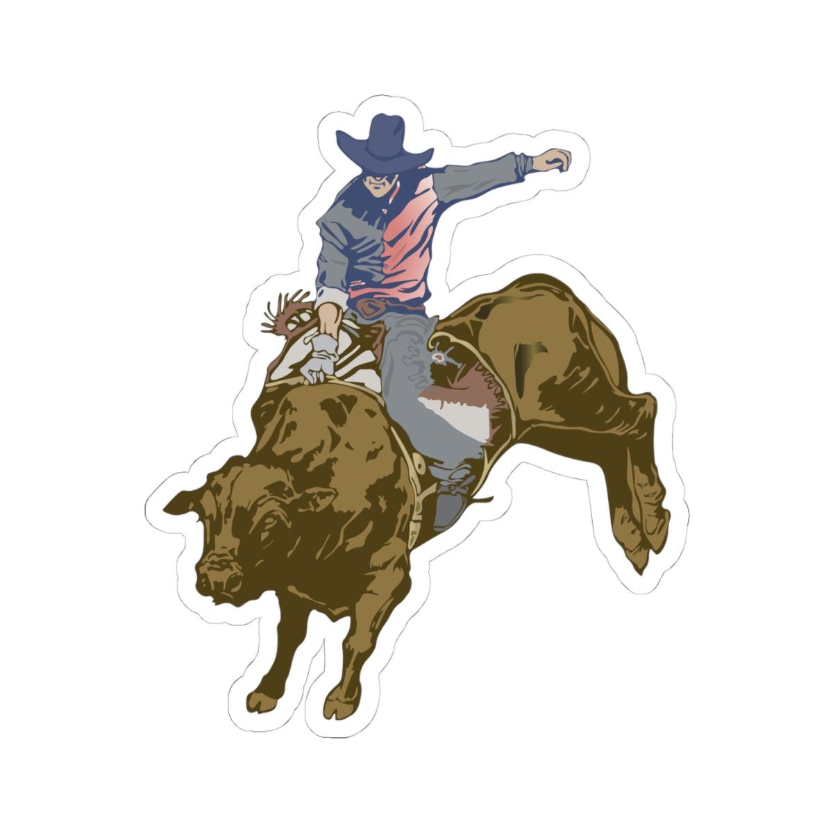Kiss-Cut Stickers - Cowboy - Rodeo