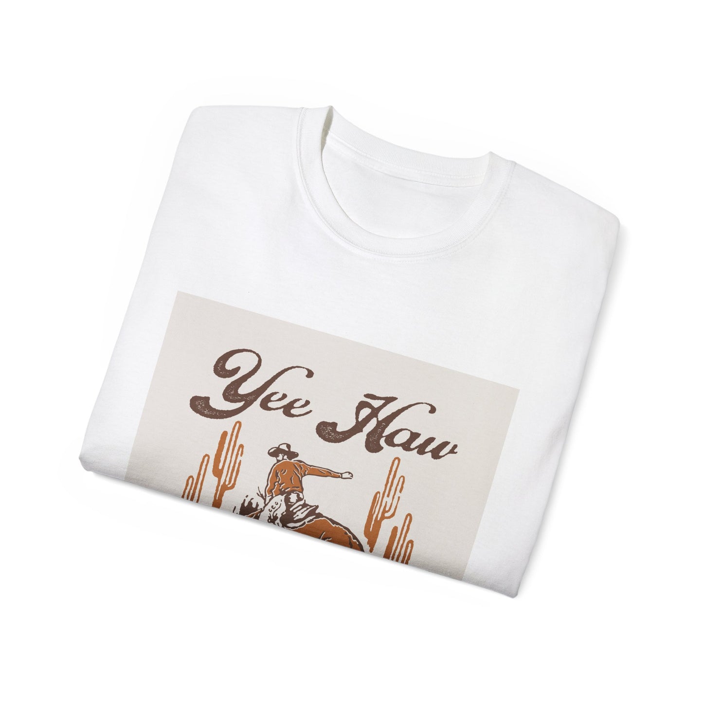 Unisex Ultra Cotton Tee - Wild West Cowboy - Yee Haw