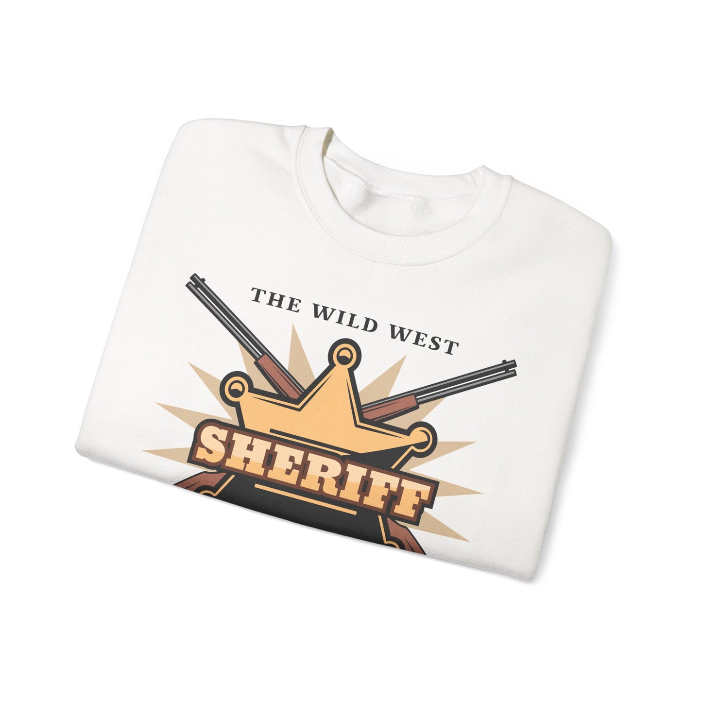 Crewneck Sweatshirt - Western Cowboy - The Wild West - Sheriff Department