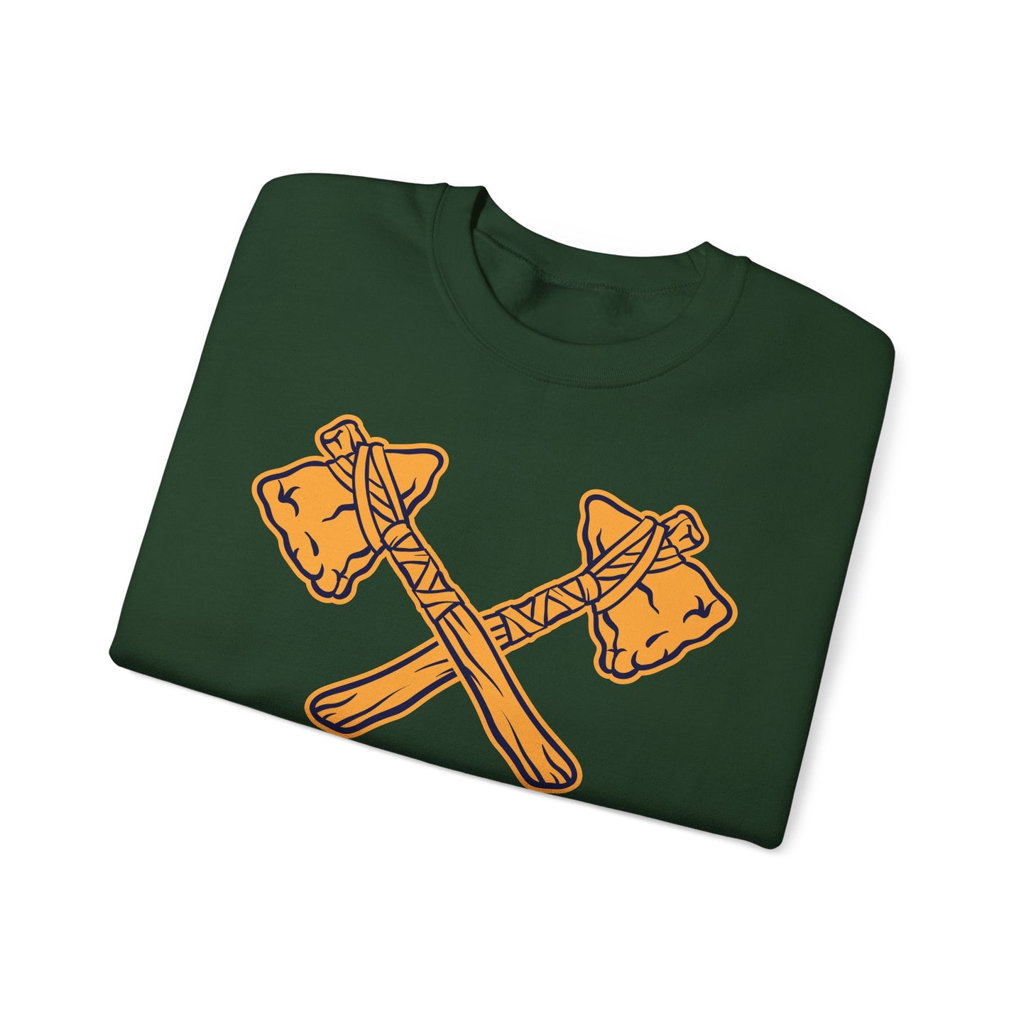 Crewneck Sweatshirt - Crossed Tomahawks