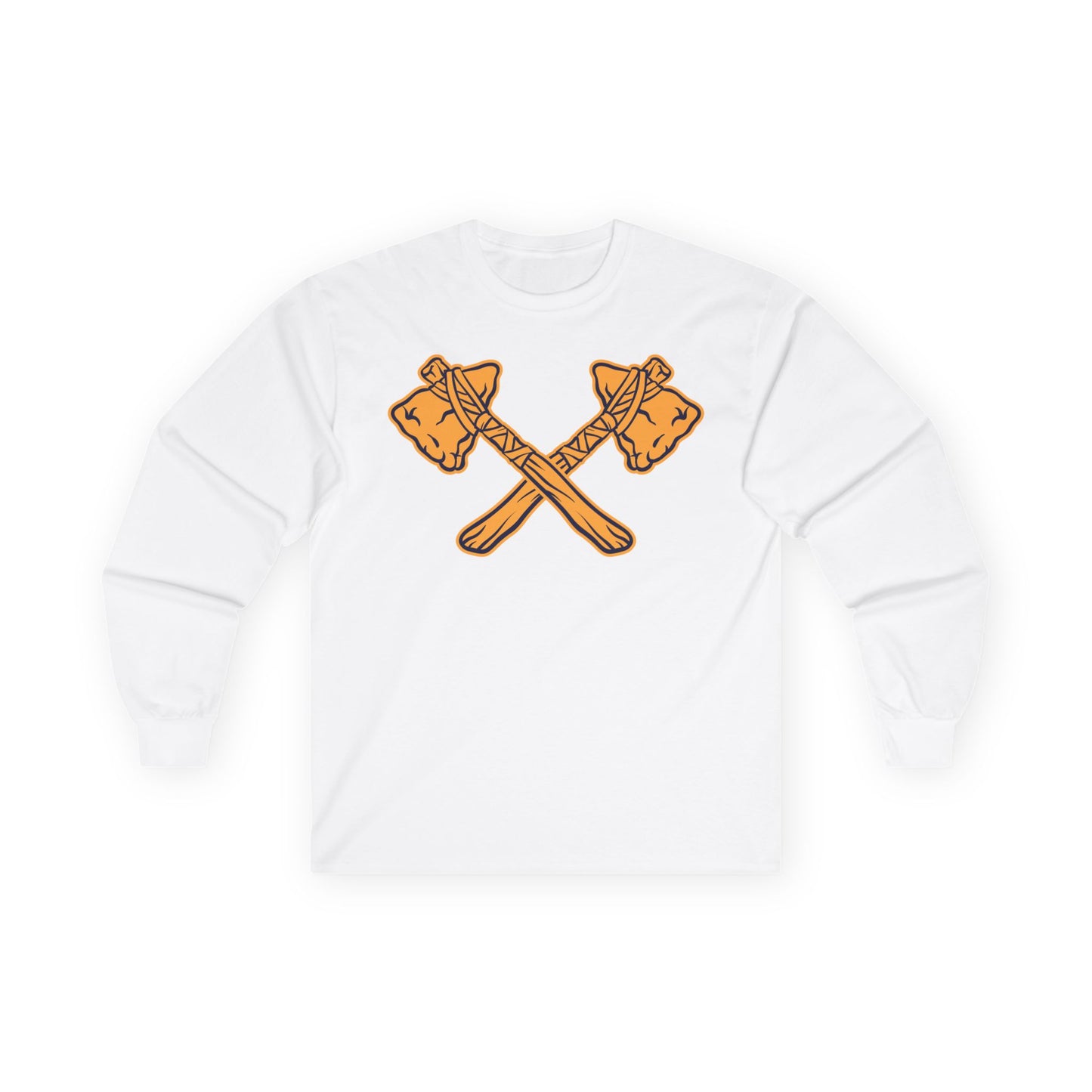 Unisex Ultra Cotton Long Sleeve Tee - Crossed Tomahawks