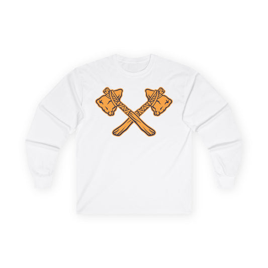 Unisex Ultra Cotton Long Sleeve Tee - Crossed Tomahawks