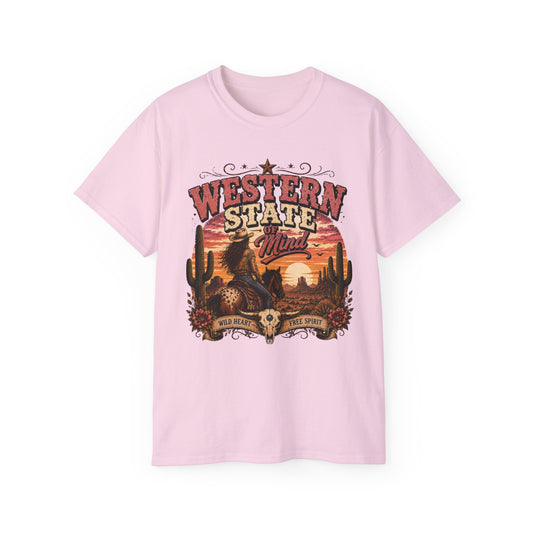 T-Shirt - Western spirit at sunset