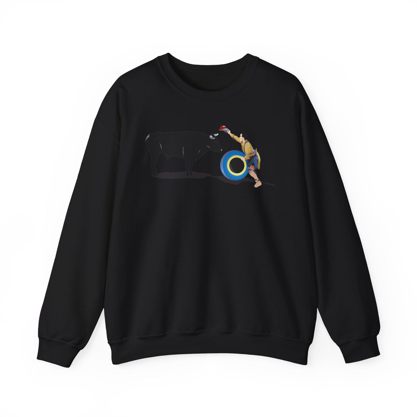 Crewneck Sweatshirt - Clown and Bull