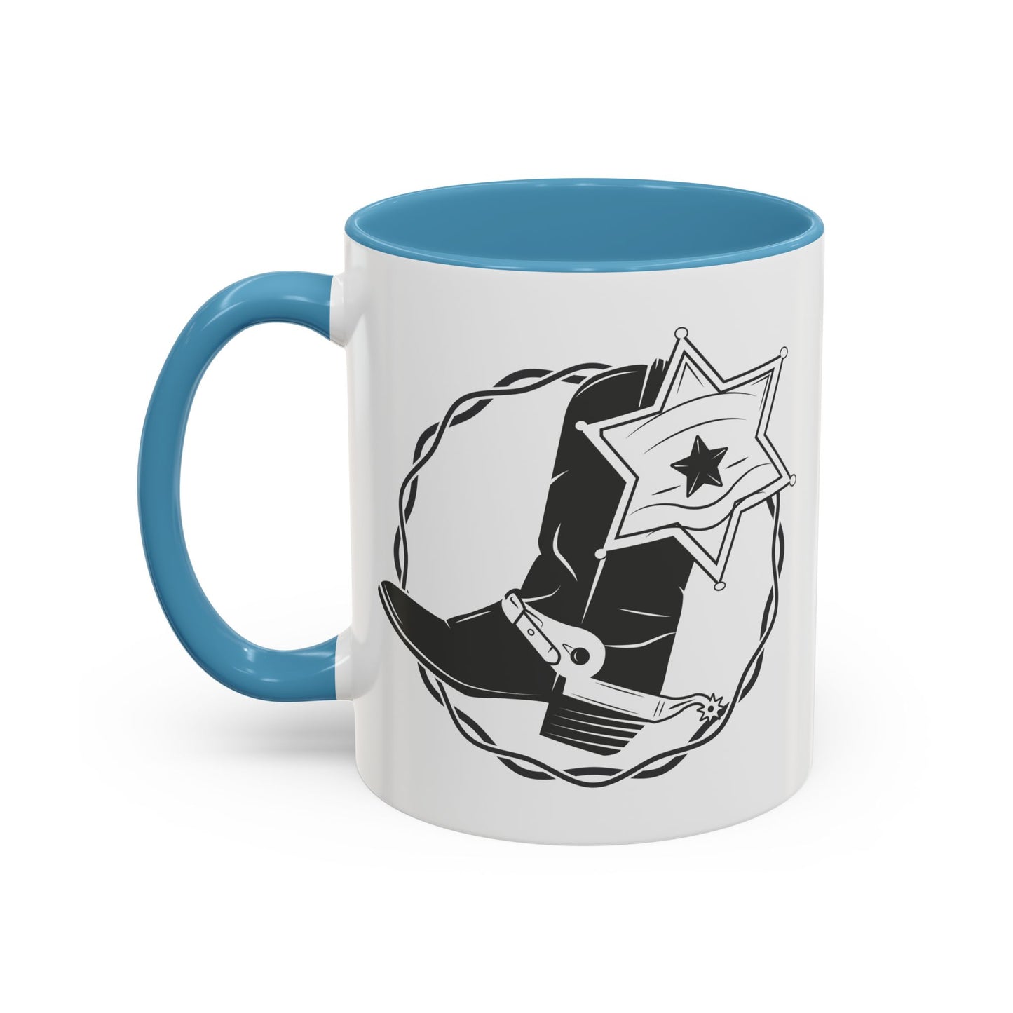 Accent Coffee Mug (11, 15oz) - Boots w Star