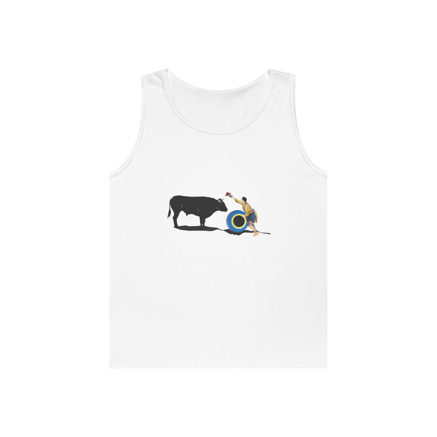 Unisex Heavy Cotton Tank Top - Clown and Bull