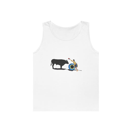 Unisex Heavy Cotton Tank Top - Clown and Bull