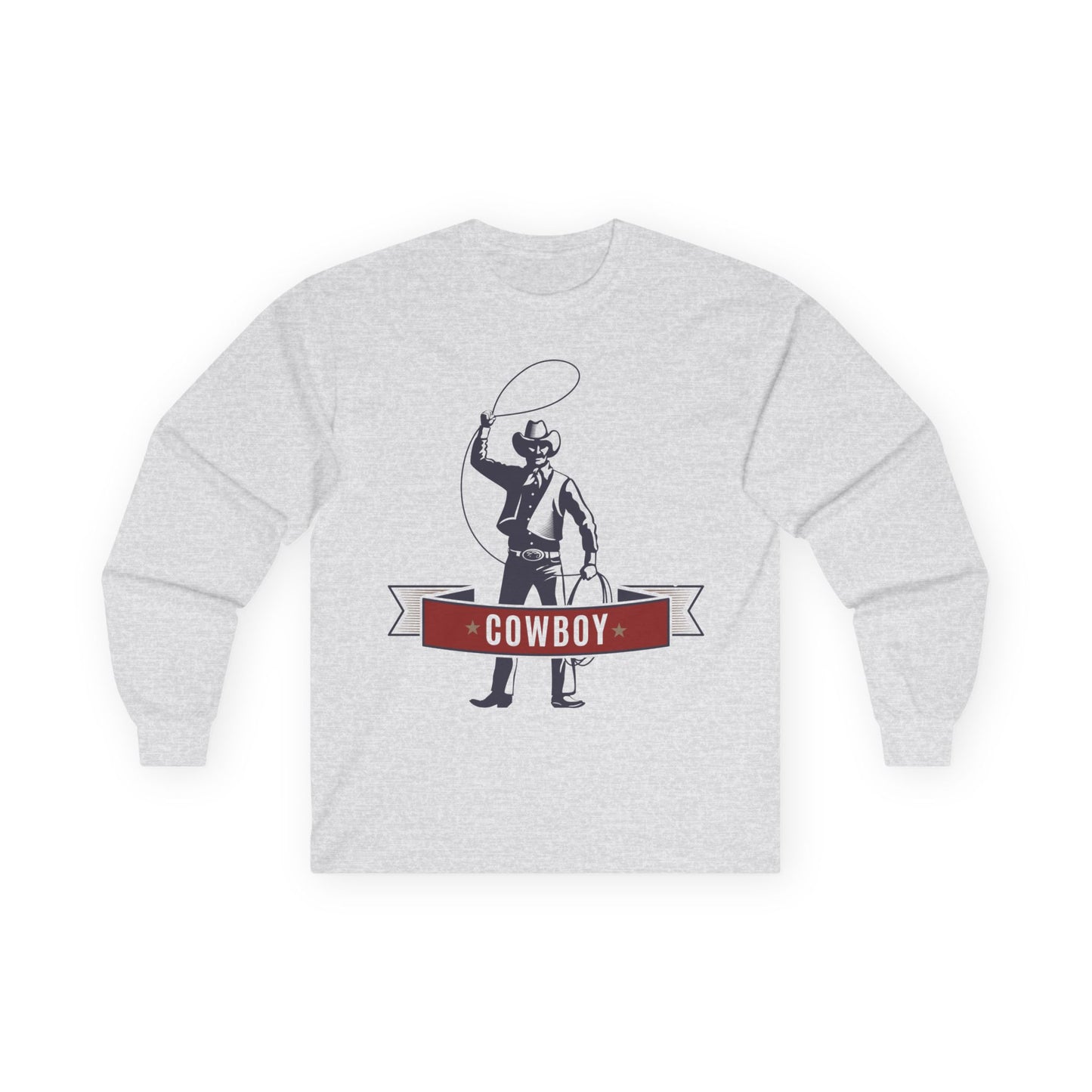 Unisex Ultra Cotton Long Sleeve Tee - Cowboy - The Wild West