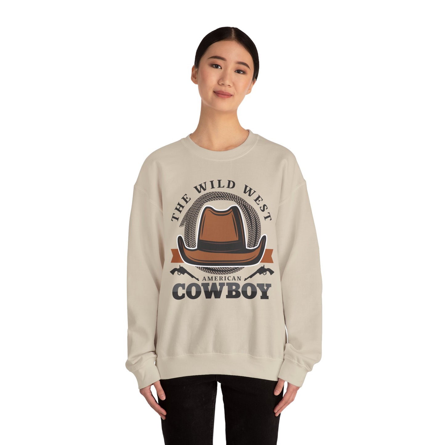 Crewneck Sweatshirt - The Wild West - American Cowboy