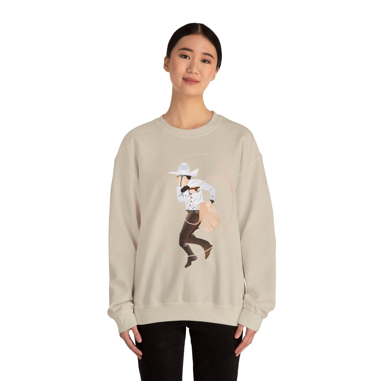 Crewneck Sweatshirt - Rodeo - Mexican Cowboy - Lariat