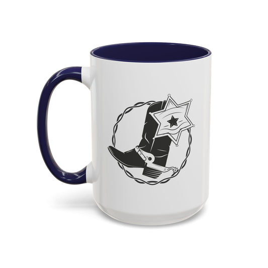 Accent Coffee Mug (11, 15oz) - Boots w Star