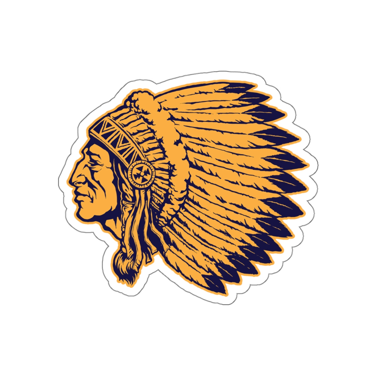 Die-cut stickers - Indian Chief