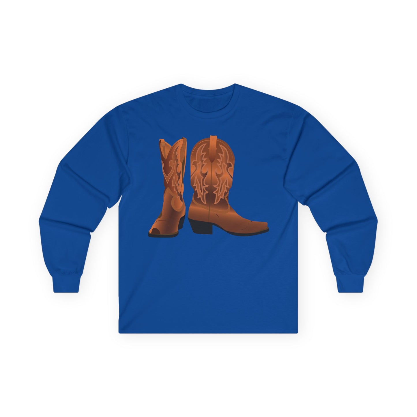 Unisex Ultra Cotton Long Sleeve Tee - Rodeo - Cowboy Boots