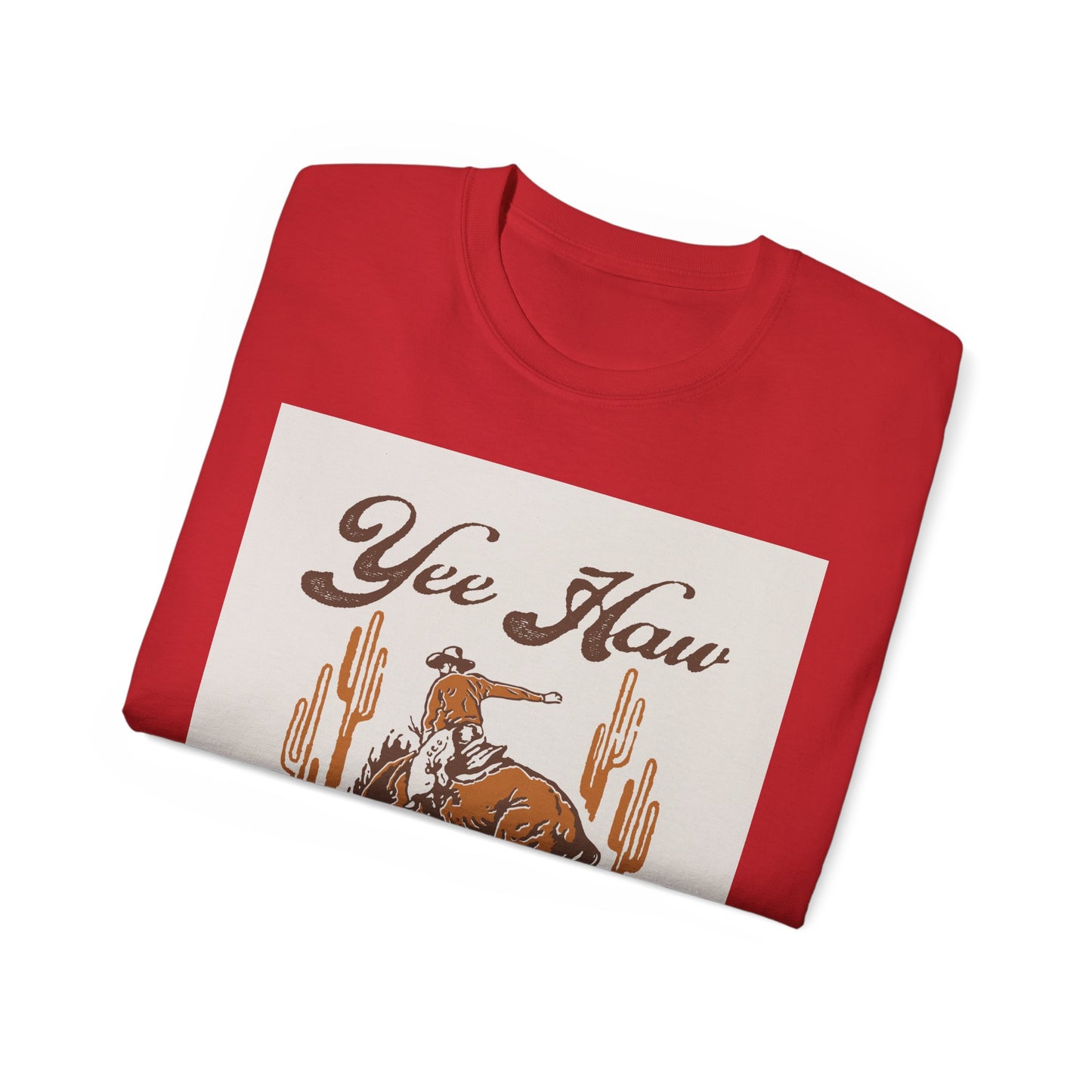 Unisex Ultra Cotton Tee - Wild West Cowboy - Yee Haw