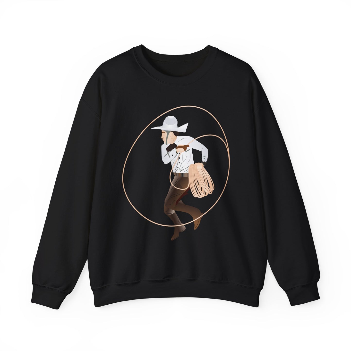 Crewneck Sweatshirt - Rodeo - Mexican Cowboy - Lariat