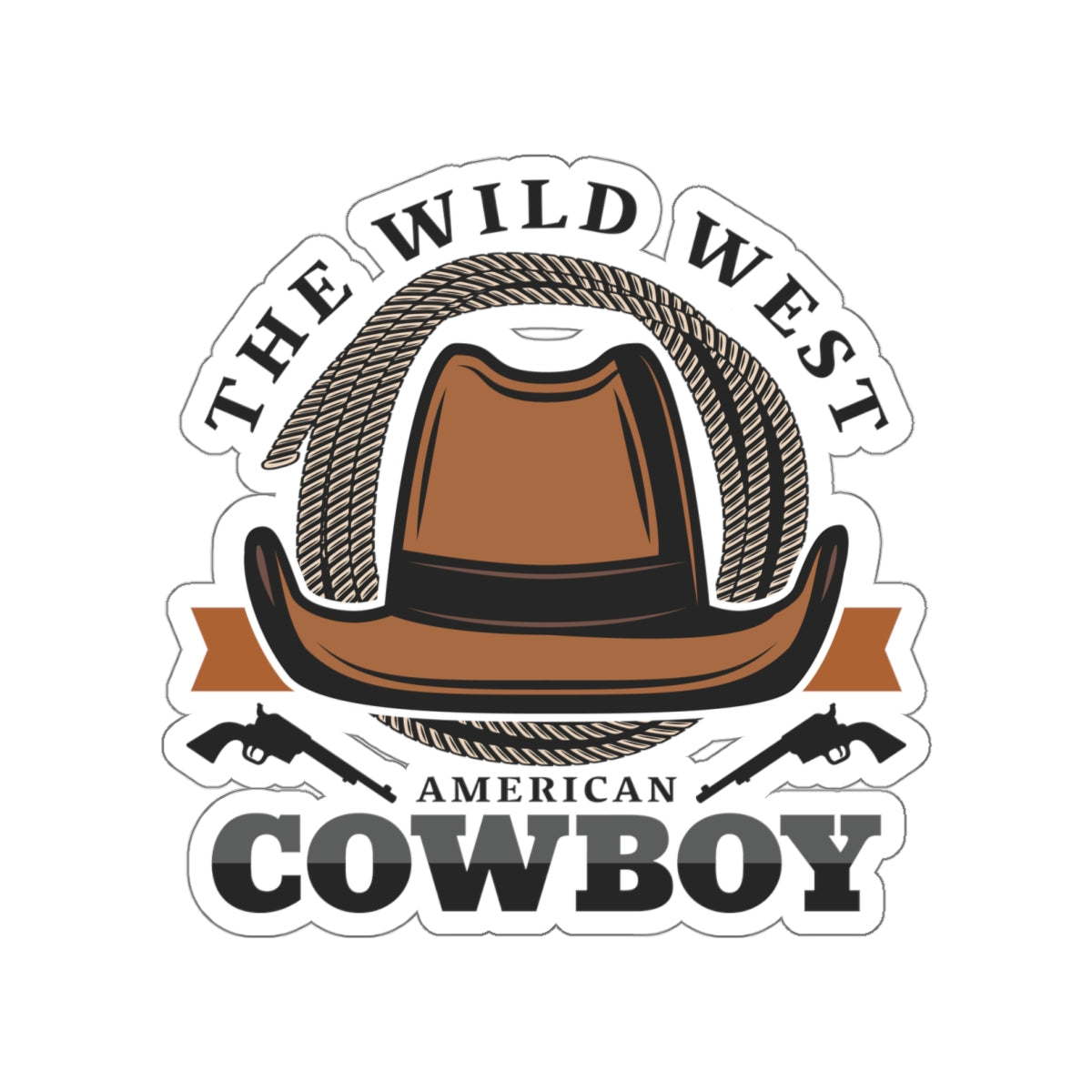 Die-cut stickers - The Wild West - American Cowboy