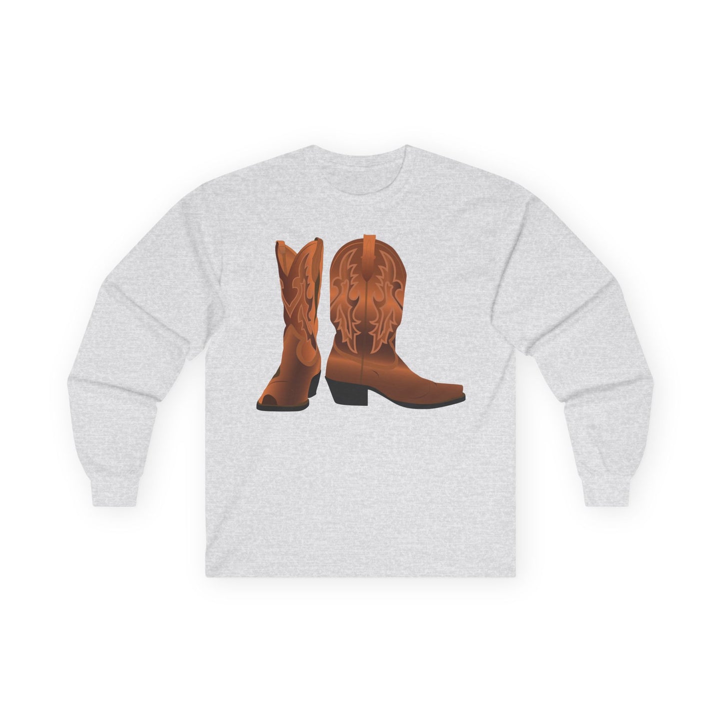 Unisex Ultra Cotton Long Sleeve Tee - Rodeo - Cowboy Boots