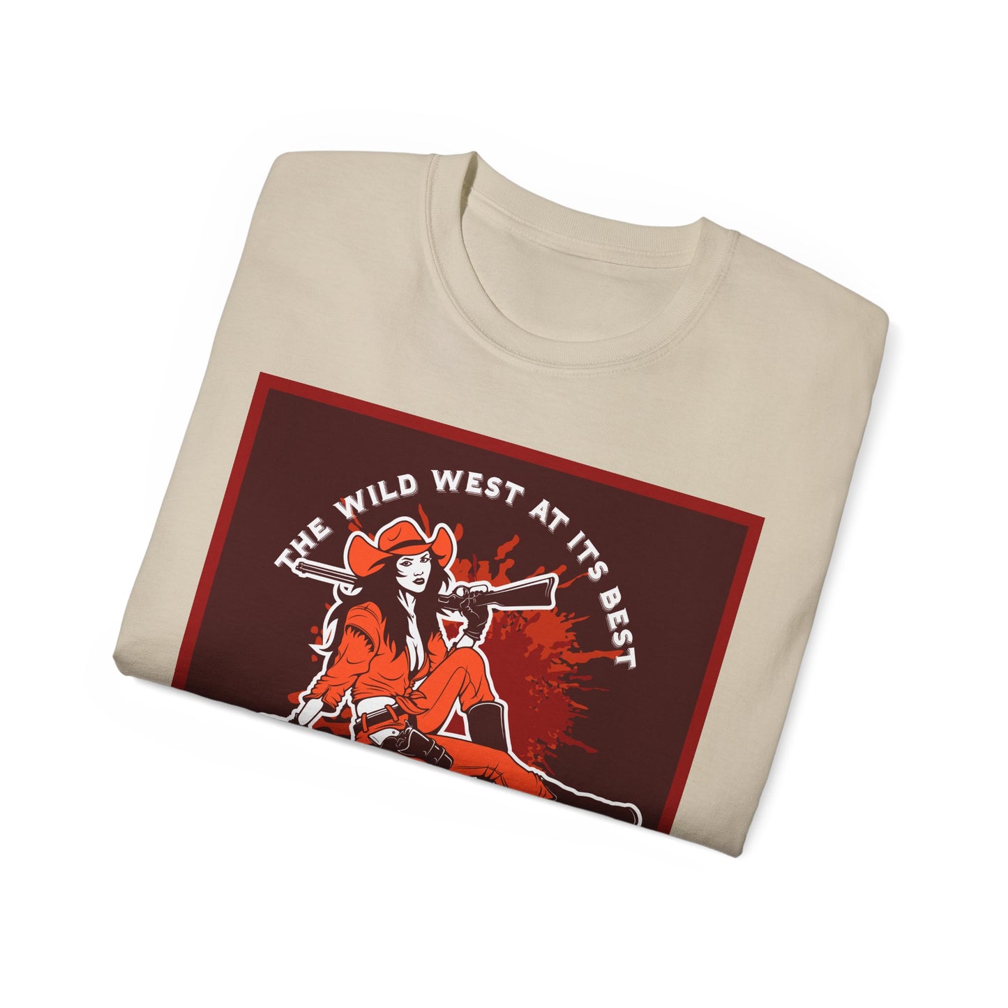 Unisex Ultra Cotton Tee - The Wild West at its Best - Cowboy Rodeo