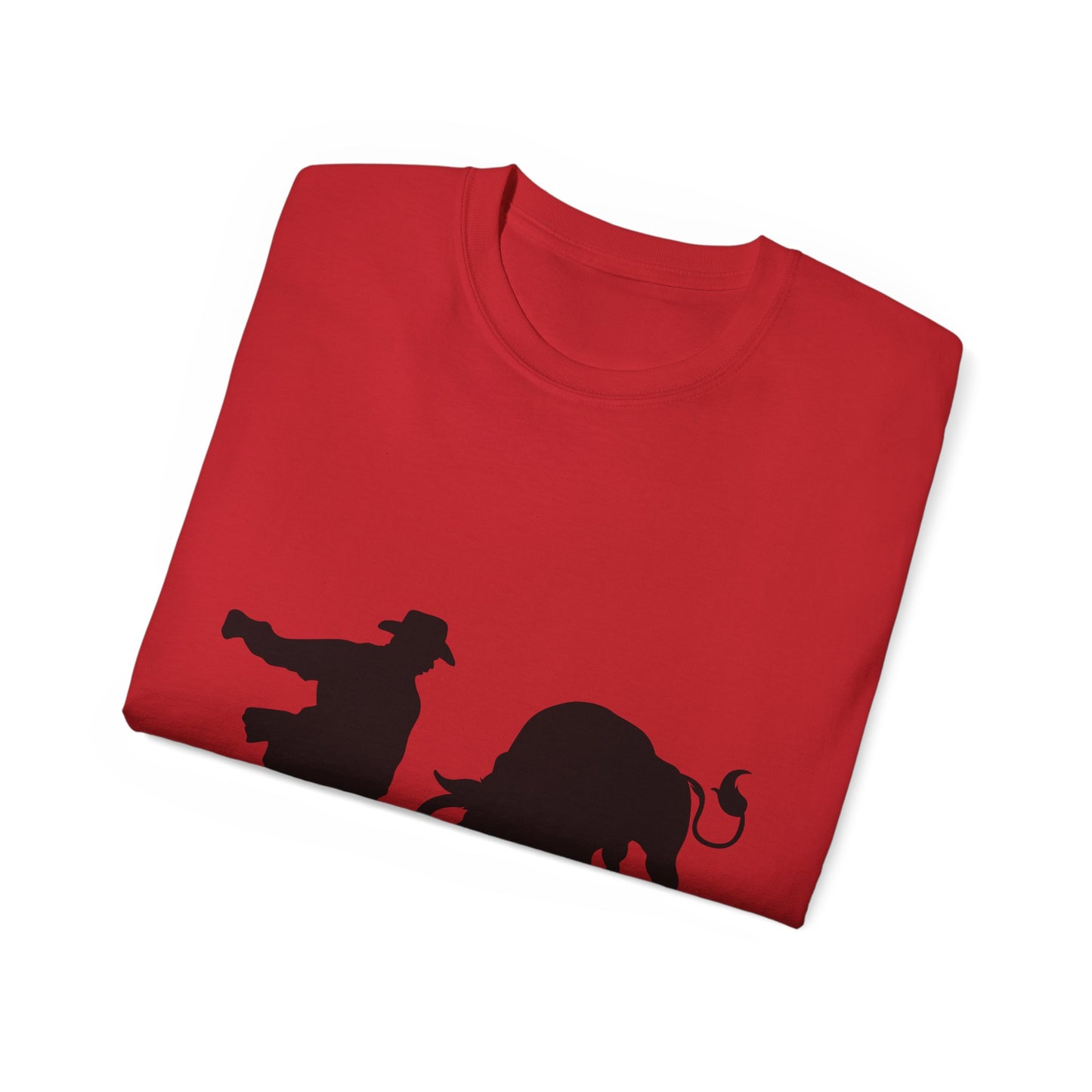Unisex Ultra Cotton Tee - Clown and Bull - Silhouette