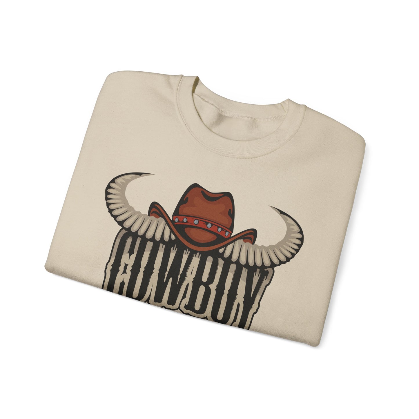 Crewneck Sweatshirt - Cowboy Rodeo - Horn