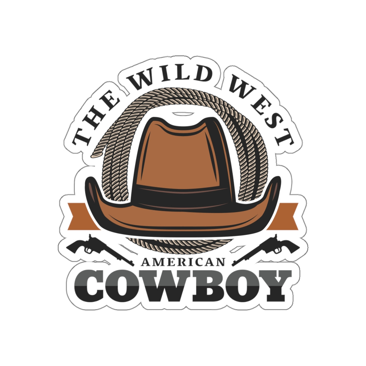Die-cut stickers - The Wild West - American Cowboy
