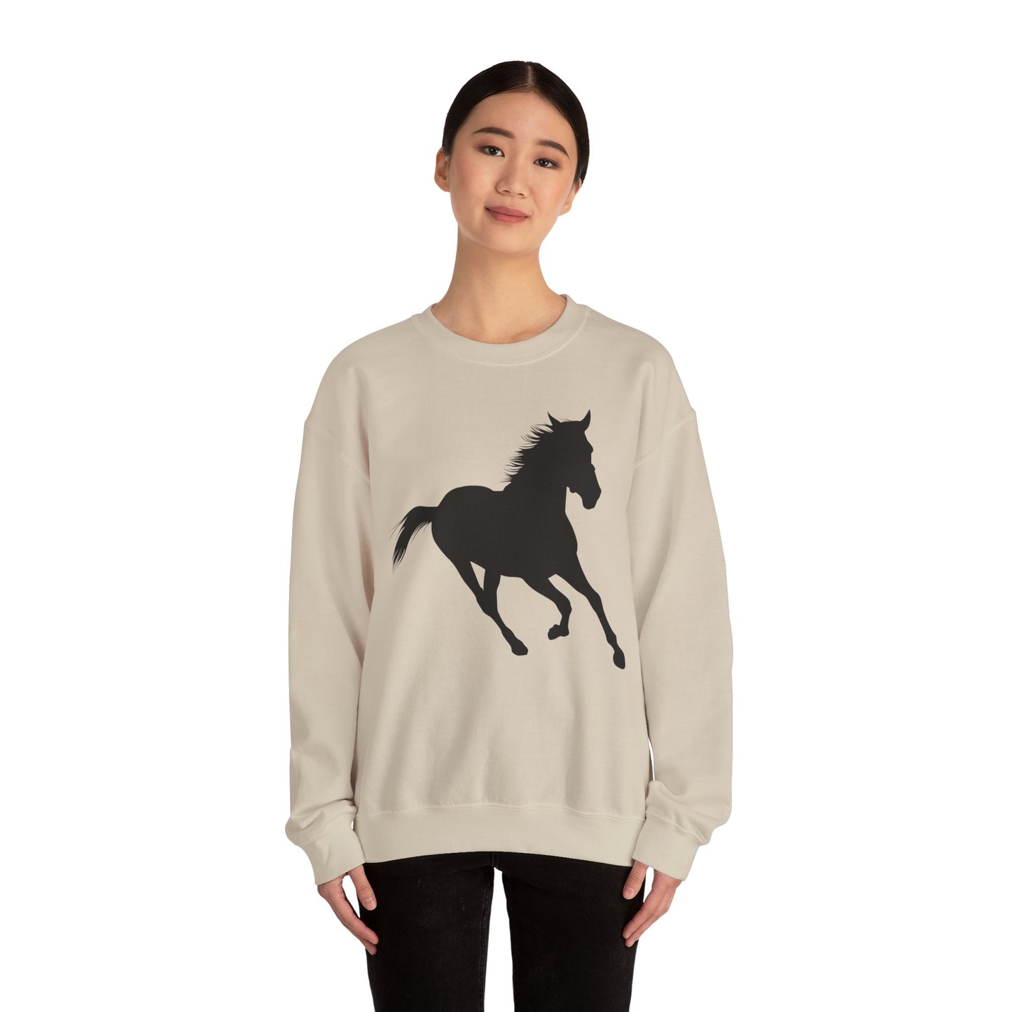 Crewneck Sweatshirt - Wild Horse - Running Leaning Left X 300