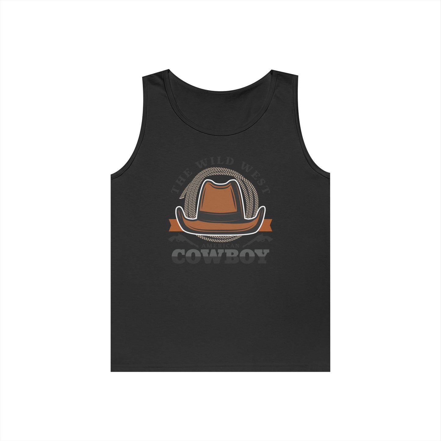Unisex Heavy Cotton Tank Top - The Wild West - American Cowboy