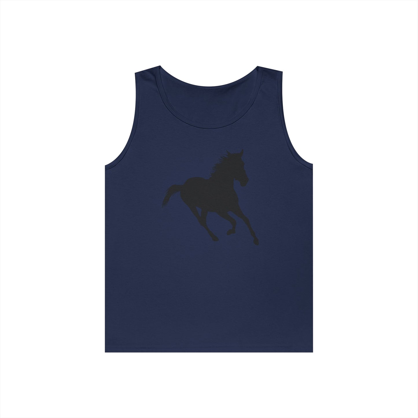 Unisex Heavy Cotton Tank Top - Wild Horse - Running Leaning Left X 300