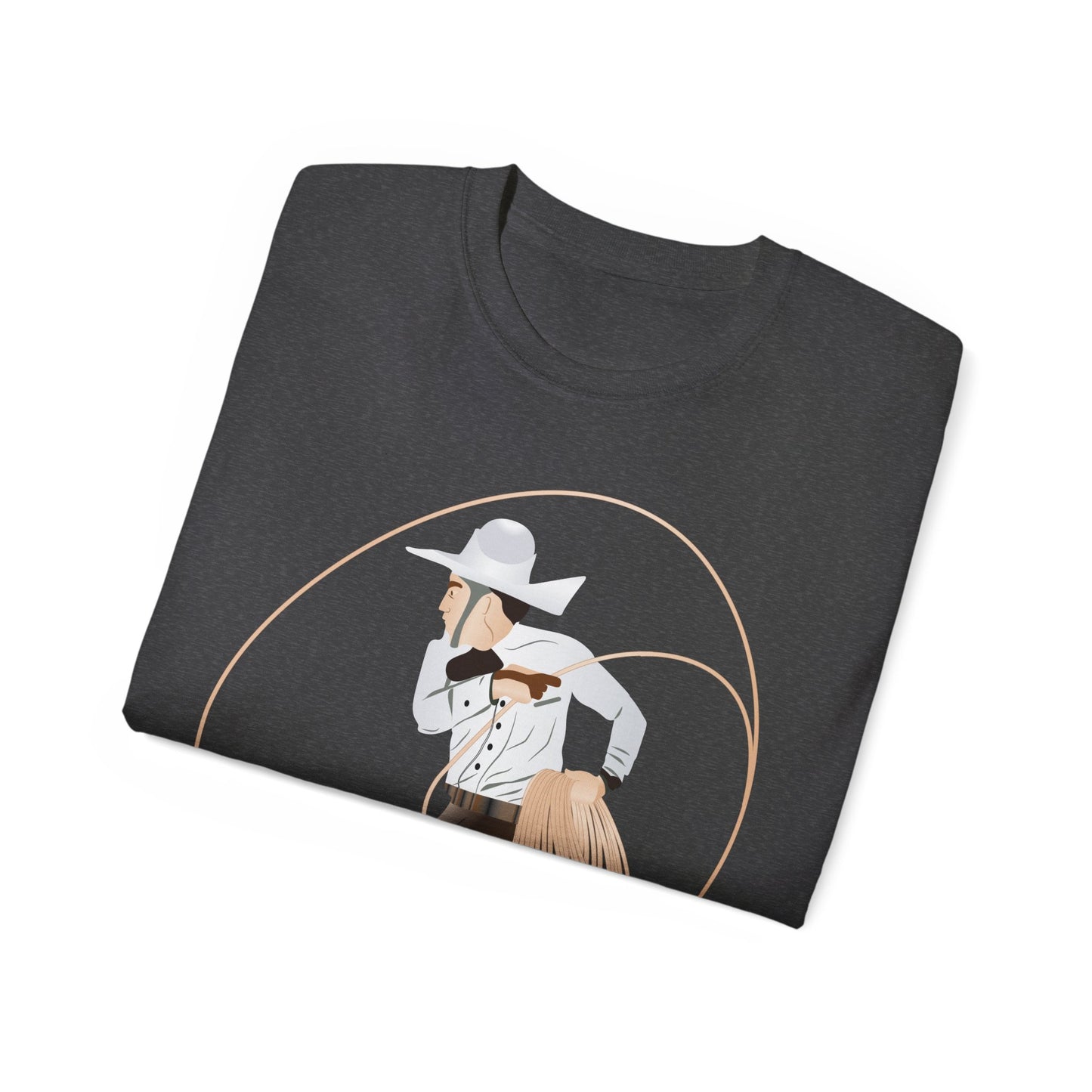 Unisex Ultra Cotton Tee - Rodeo - Mexican Cowboy - Lariat