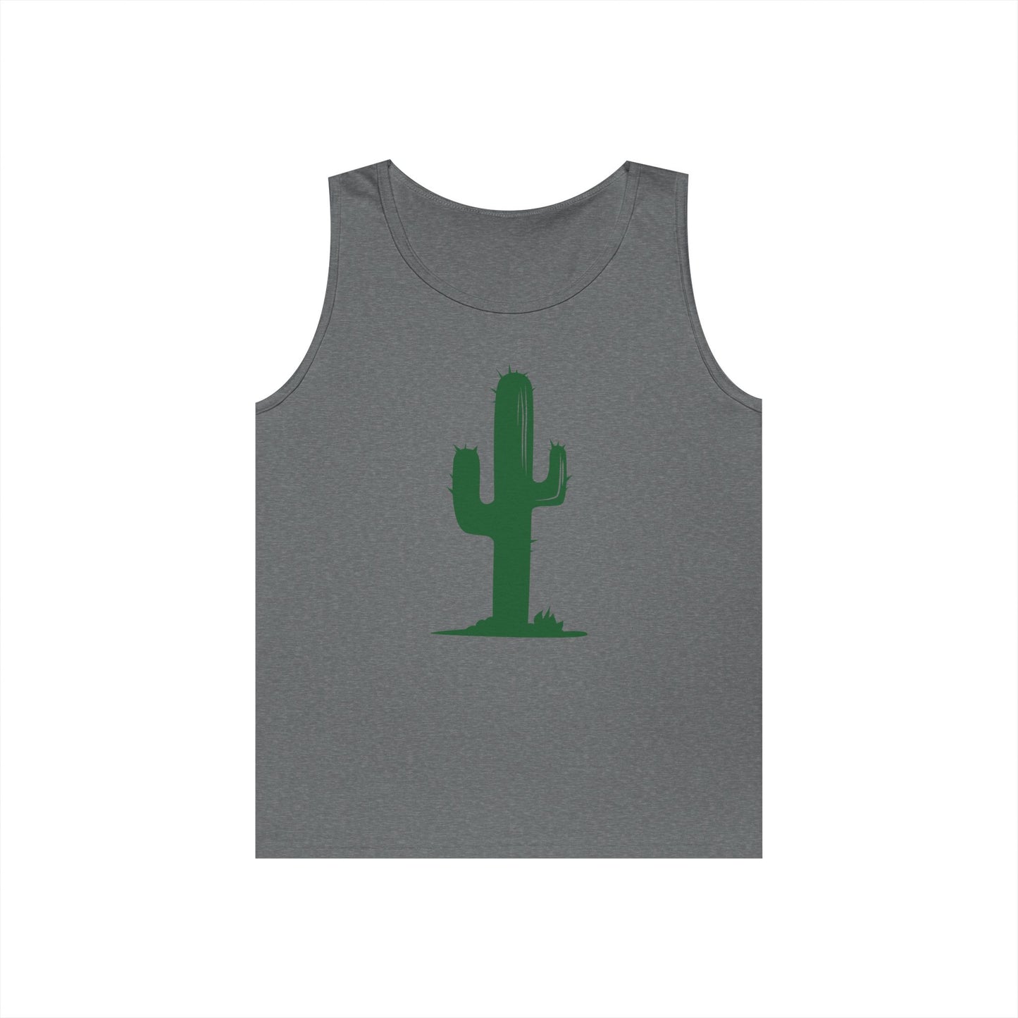 Unisex Heavy Cotton Tank Top - Green Western Cactus X 300
