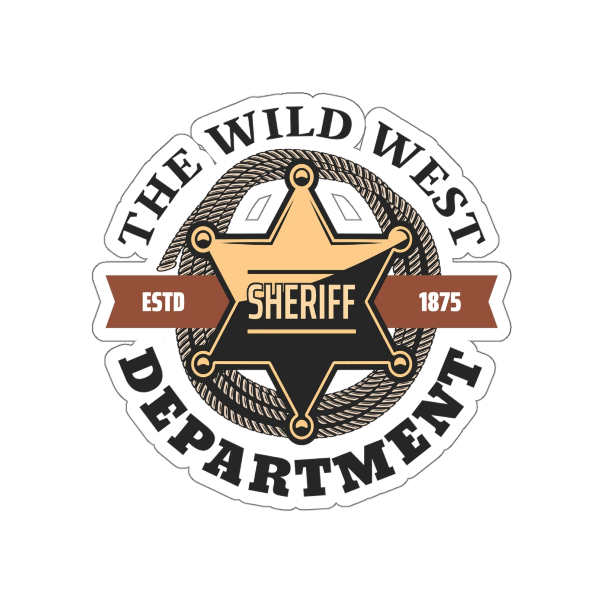 Die-cut stickers - Sheriff Depart