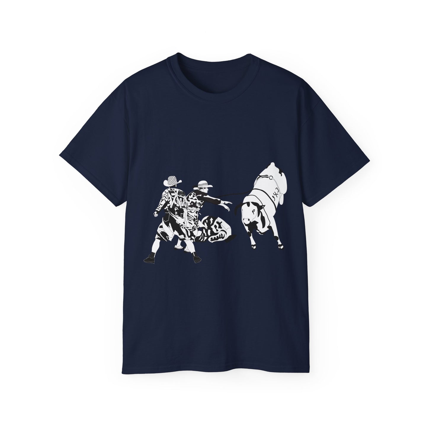 Unisex Ultra Cotton Tee - Clowns and Bull - BW