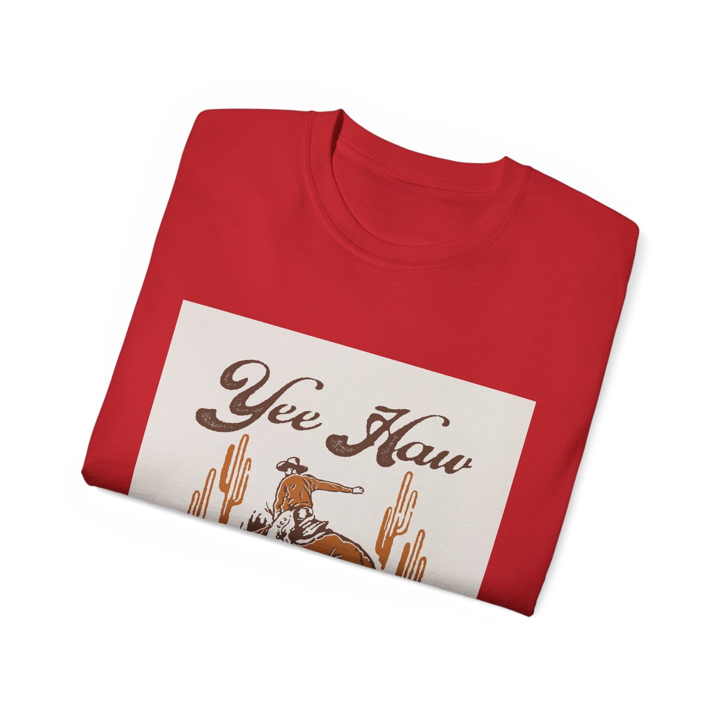 Unisex Ultra Cotton Tee - Wild West Cowboy - Yee Haw