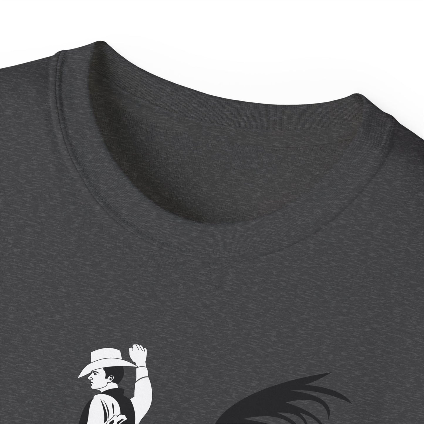 Unisex Ultra Cotton Tee - Cowboy - Bronco Buster - BW