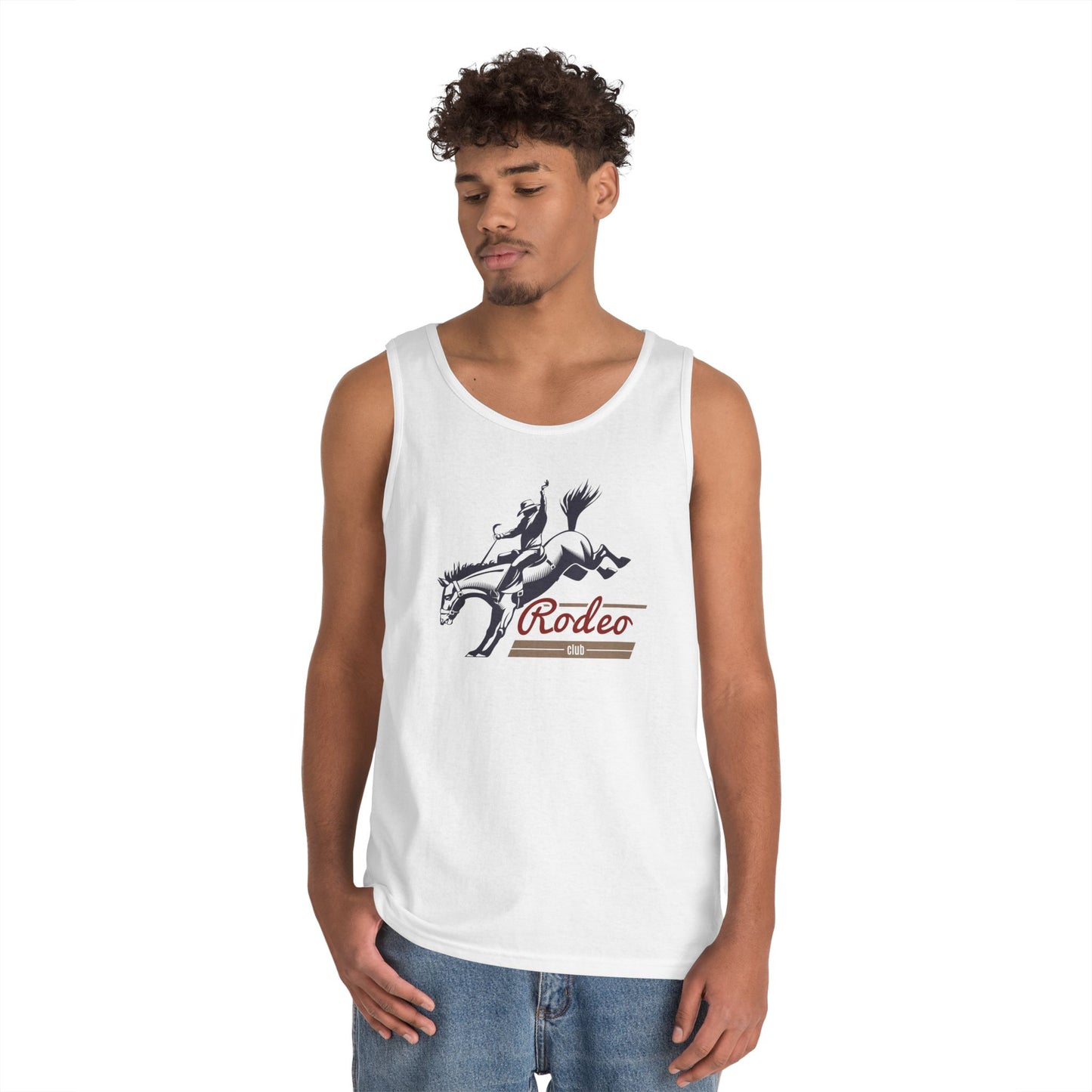 Unisex Heavy Cotton Tank Top - Western Cowboy - Rodeo Club