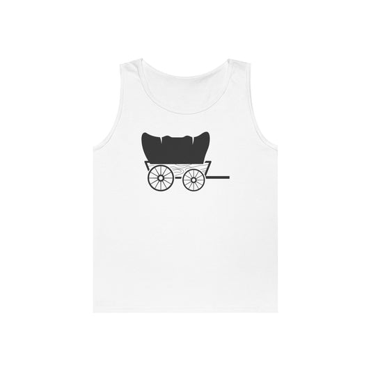 Unisex Heavy Cotton Tank Top - Covered Wagon X 300