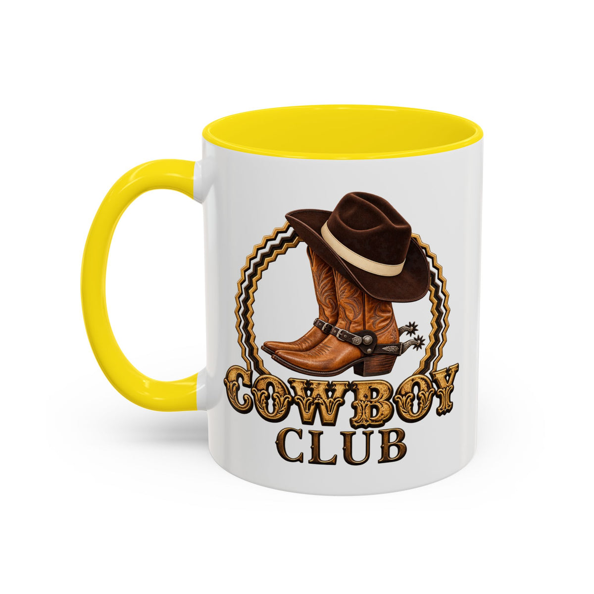 Accent Coffee Mug (11, 15oz) - Cowboys - Cowboy Club - Color - 3D Transparent