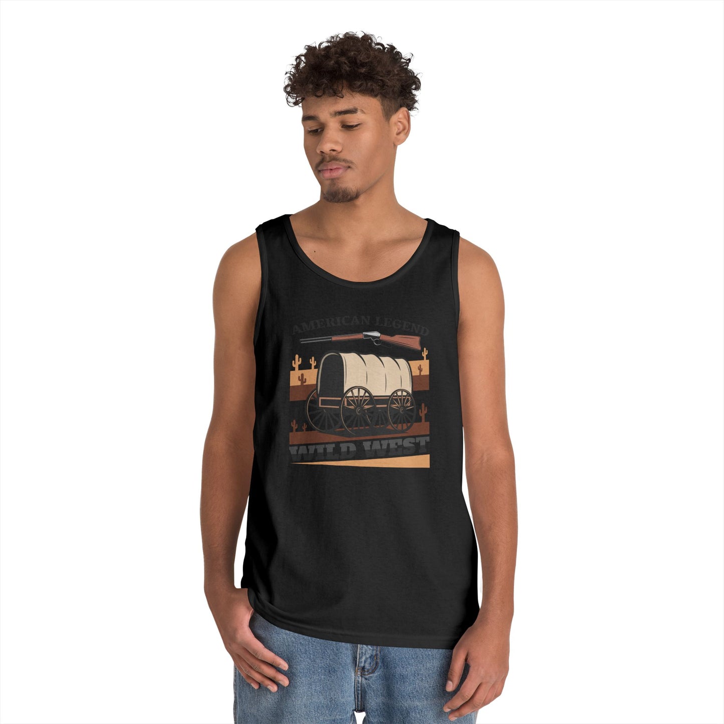 Unisex Heavy Cotton Tank Top - American Legend - Wild West