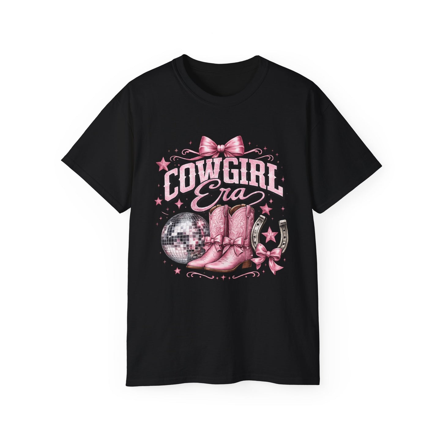 T-Shirt - Cowgirl glam with pink sparkle