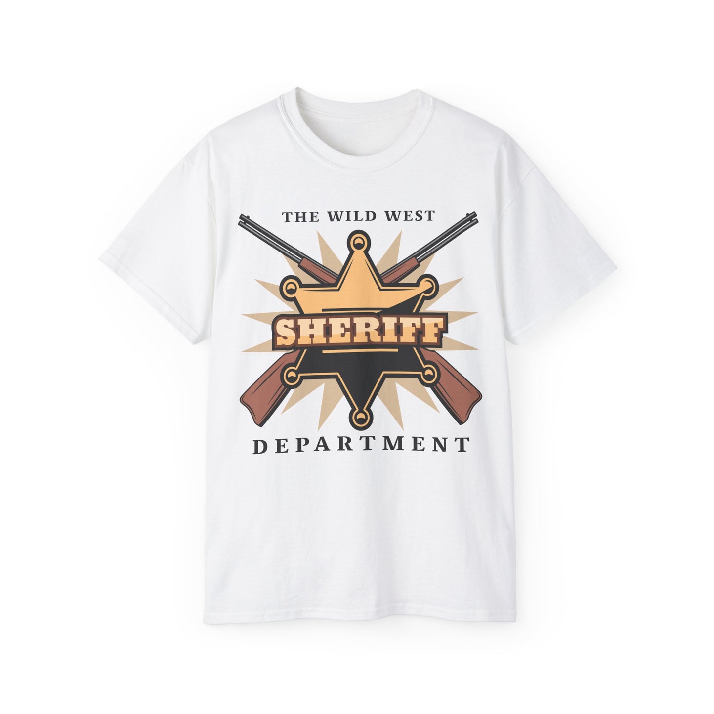 Unisex Ultra Cotton Tee - Western Cowboy - The Wild West - Sheriff Department