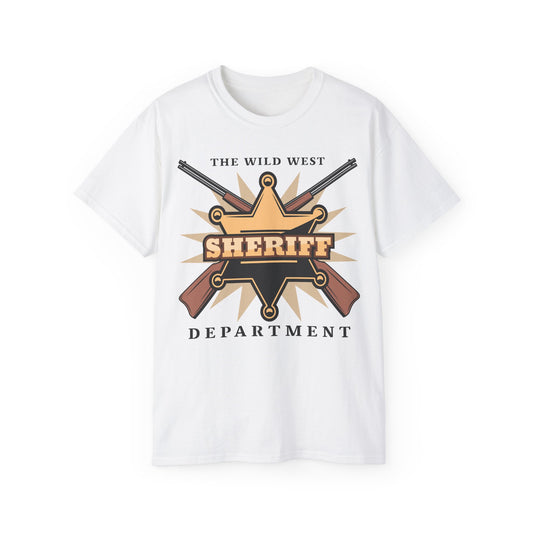 Unisex Ultra Cotton Tee - Western Cowboy - The Wild West - Sheriff Department