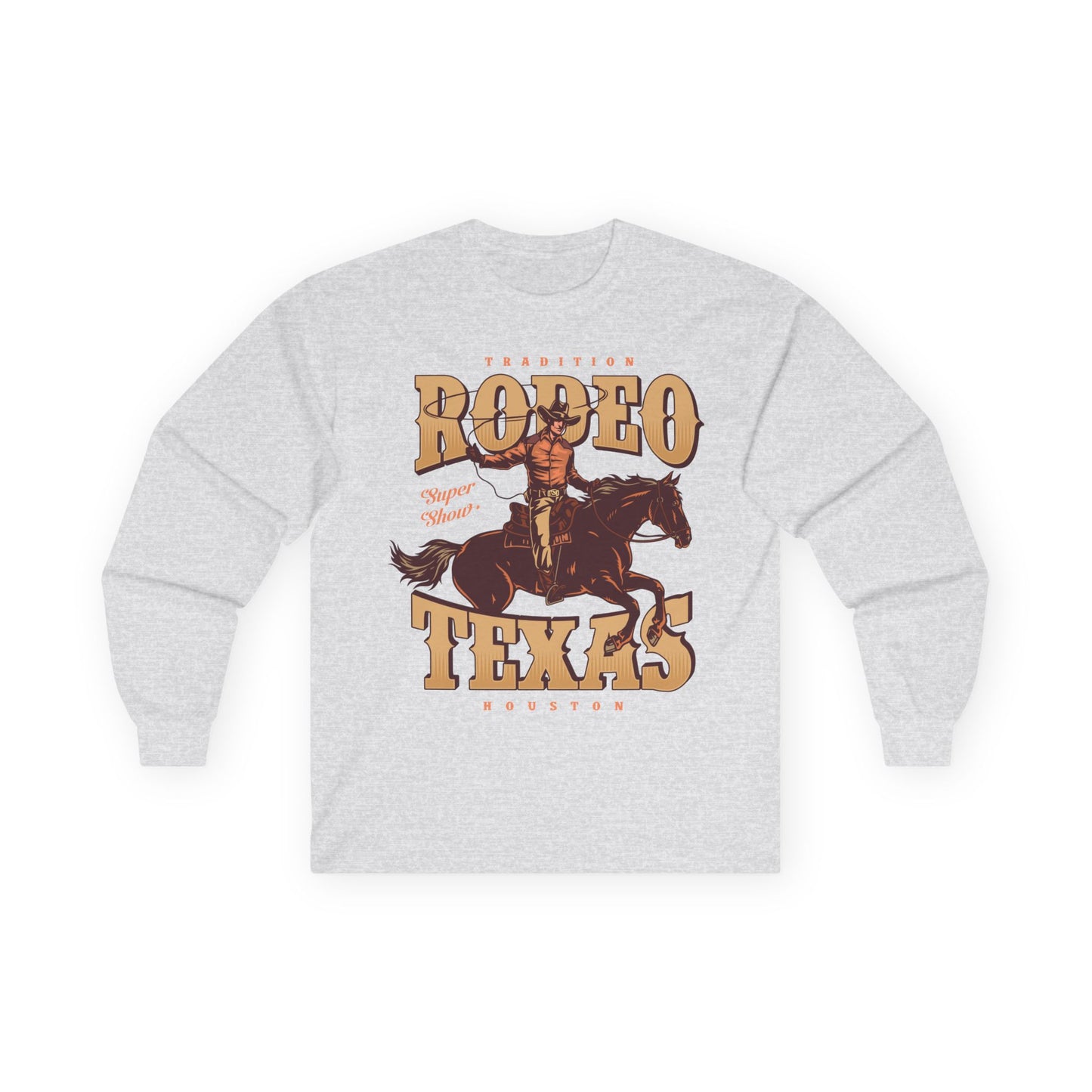 Unisex Ultra Cotton Long Sleeve Tee - Tradition Rodeo Super Show - Houston, Texas