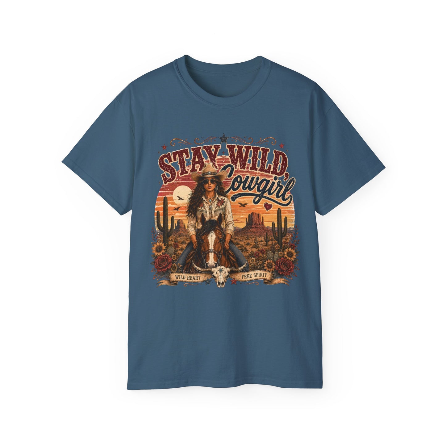 T-Shirt - Stay Wild, Cowgirl - V1