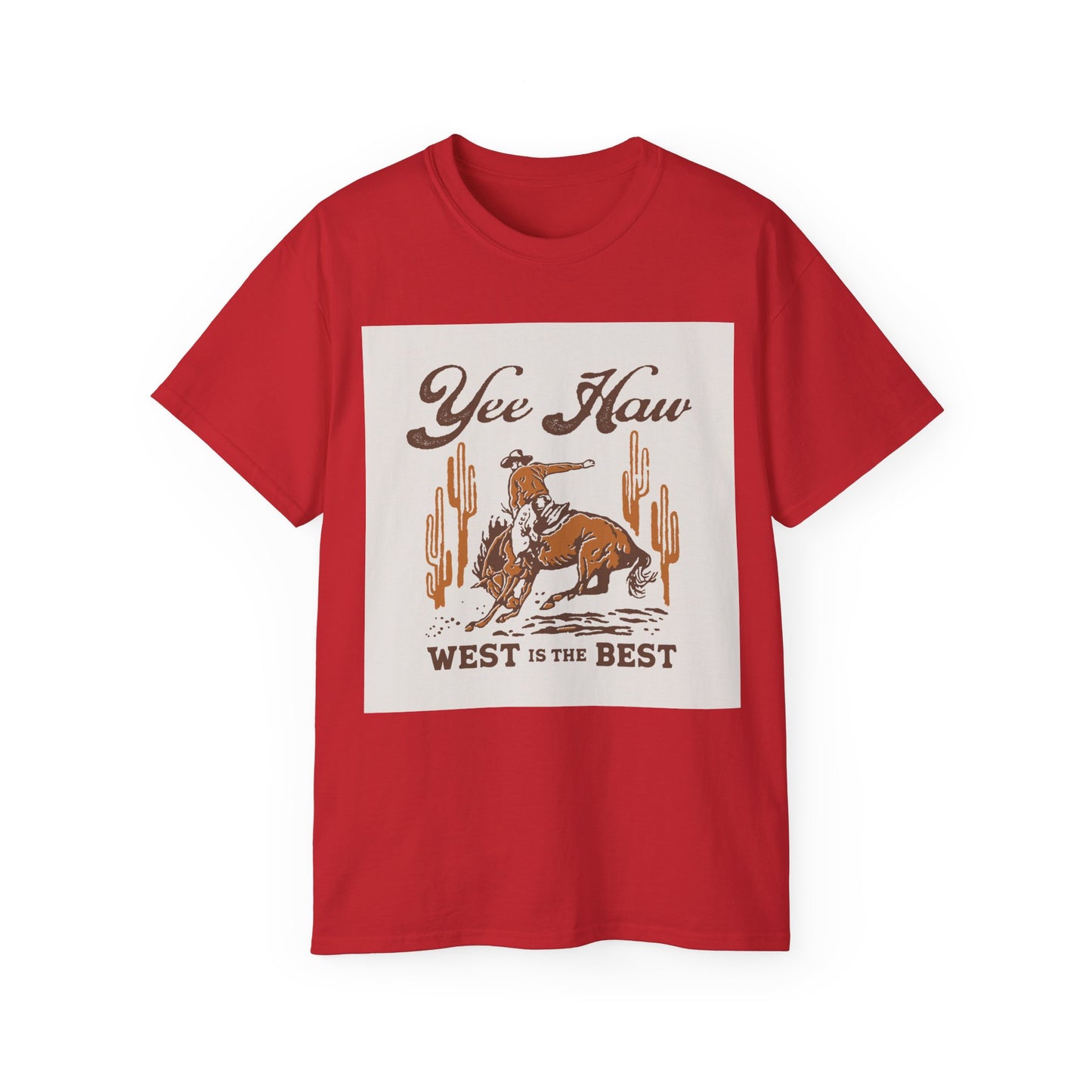 Unisex Ultra Cotton Tee - Wild West Cowboy - Yee Haw