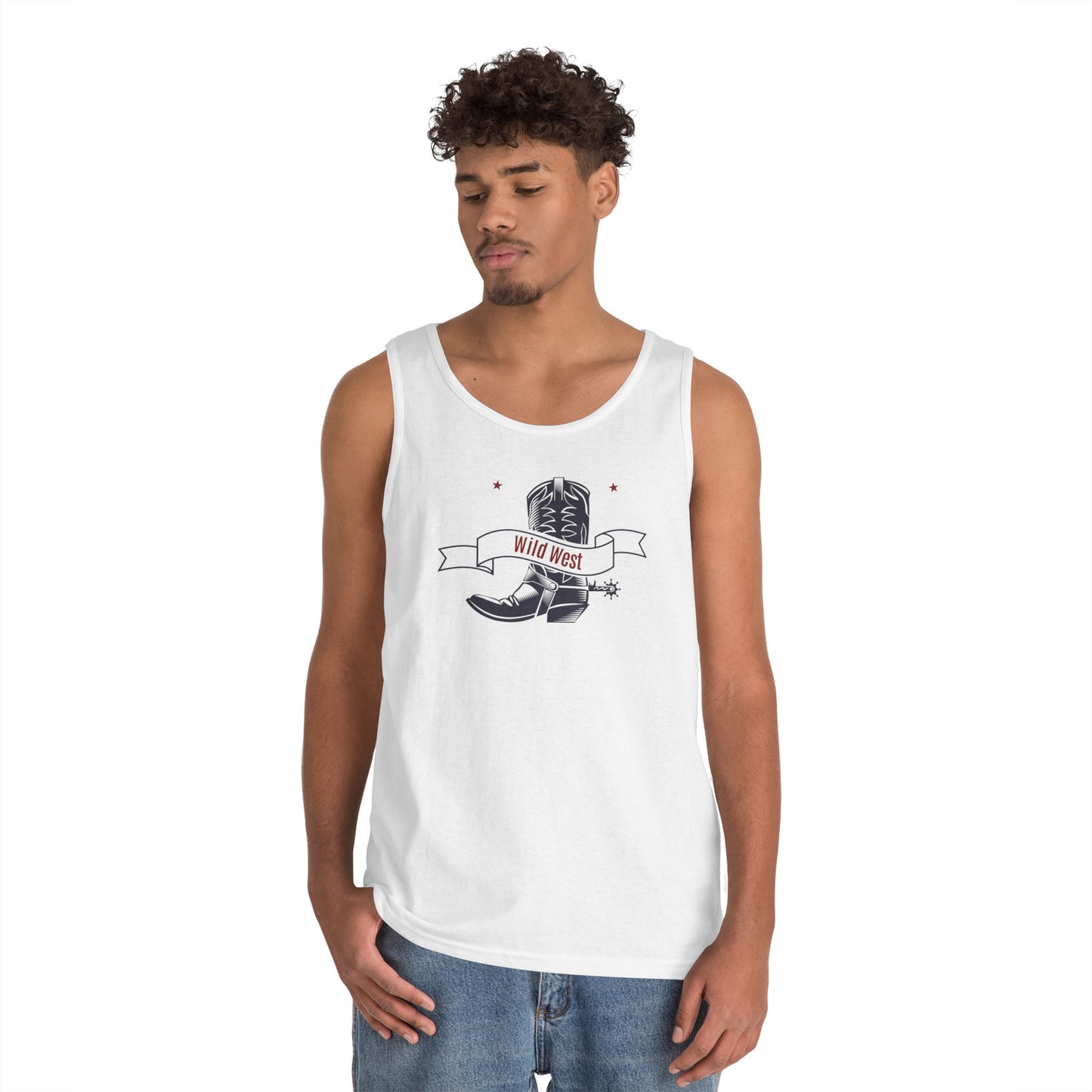 Unisex Heavy Cotton Tank Top - Cowboy - Wild West