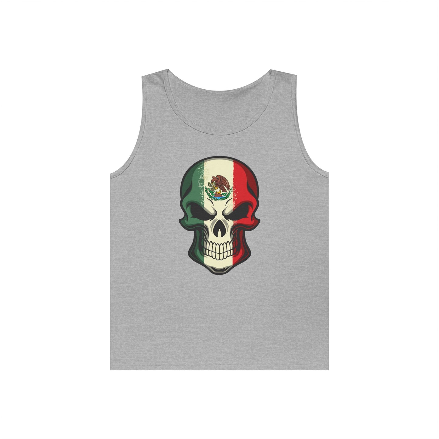 Unisex Heavy Cotton Tank Top - Mexican Skull