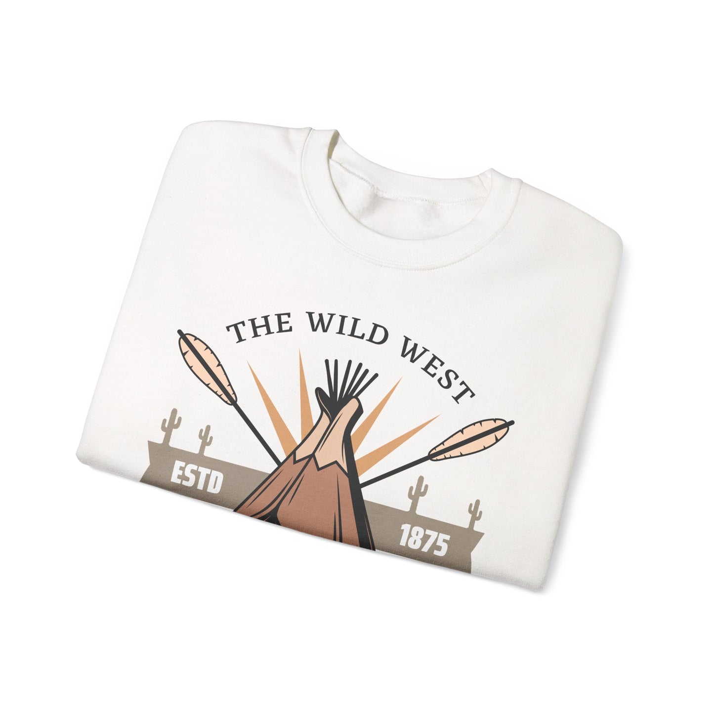 Crewneck Sweatshirt - The Wild West - Native American