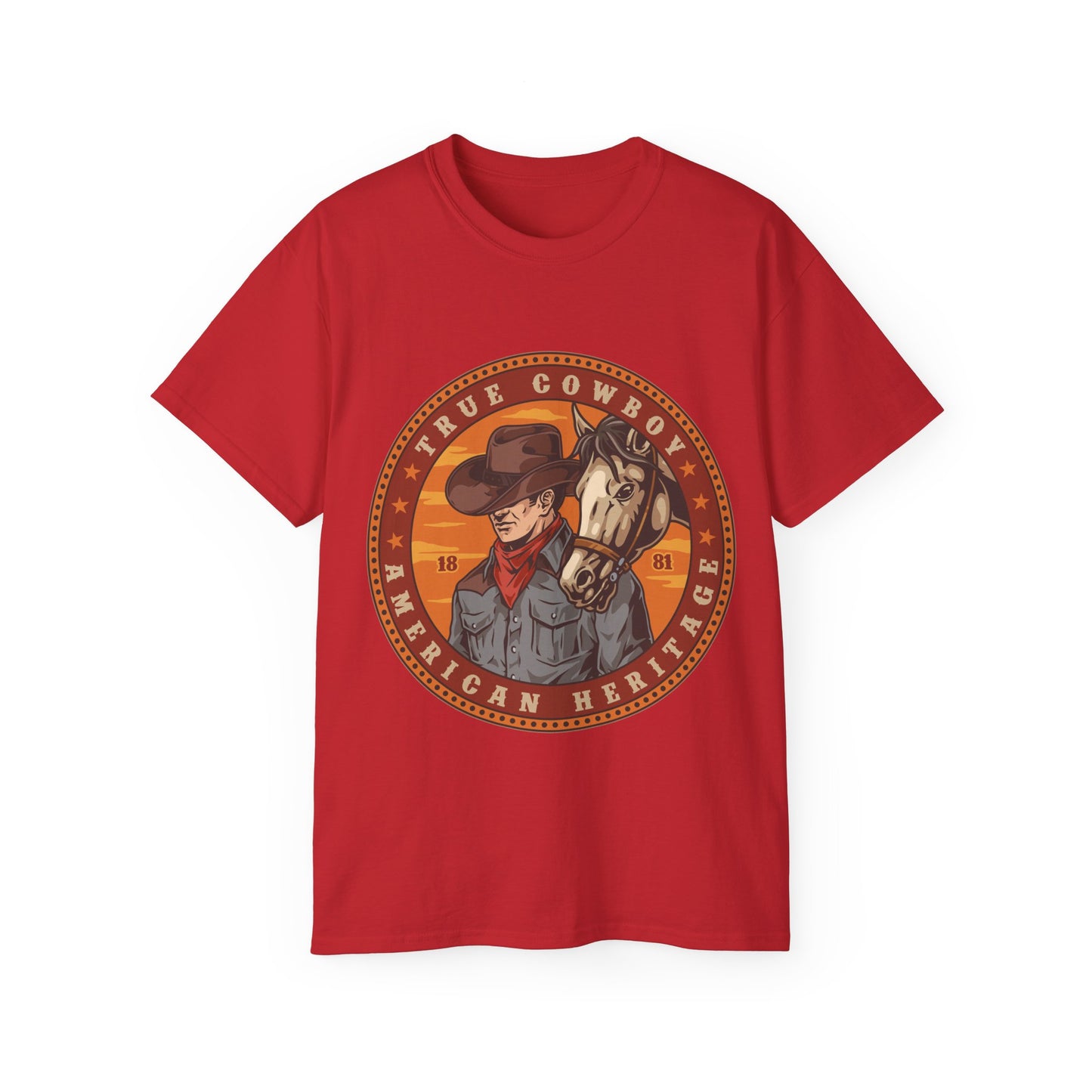Unisex Ultra Cotton Tee - True Cowboy - American Heritage