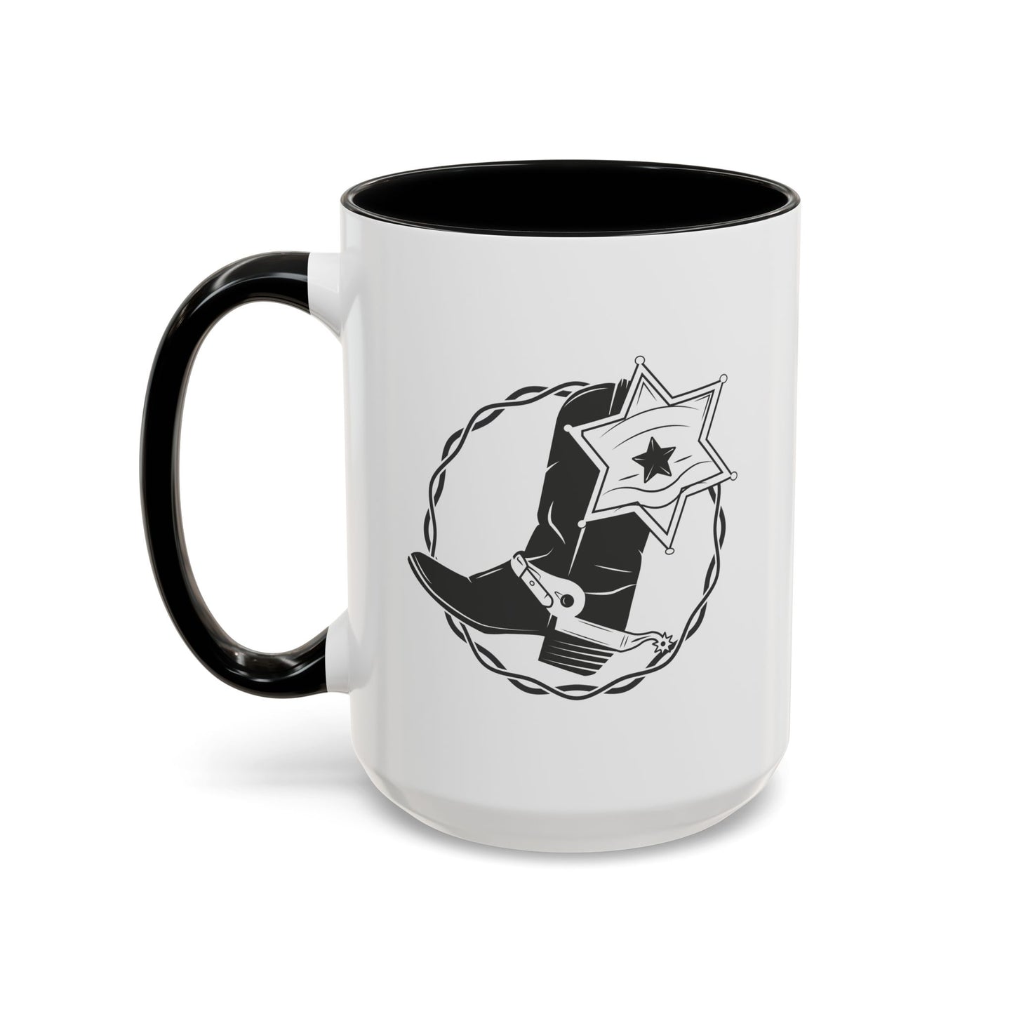 Accent Coffee Mug (11, 15oz) - Boots w Star